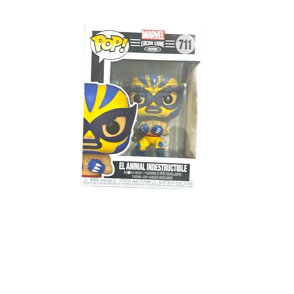 Marvel Lucha Libre El Animal Indestructible Figure - Blue and Yellow